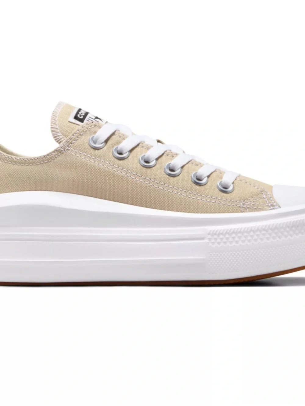 Converse Chuck Taylor All Star Move Women's Platform Sneakers in Beige/White - Picture 2 of 3